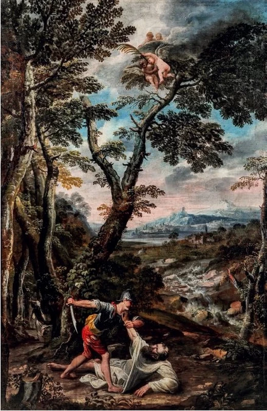 Giuseppe Zola-27-Paesaggio con il martirio di S Pietro da Verona